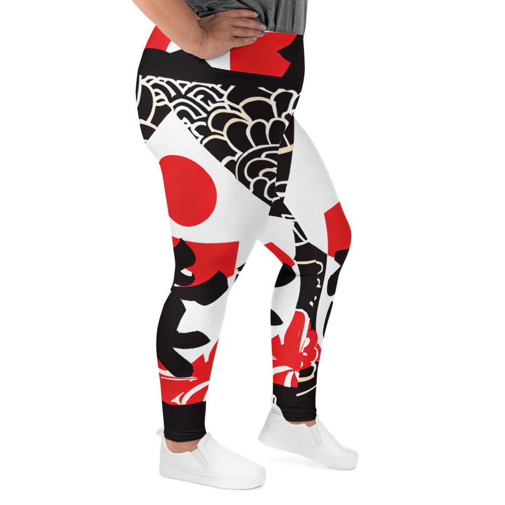 DMV 0069 Boho All-Over Print Plus Size Leggings