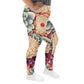 DMV 0031 Floral All-Over Print Plus Size Leggings