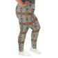 DMV 0213 Conceptual Artsy All-Over Print Plus Size Leggings