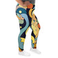 DMV 0242 Retro Art All-Over Print Plus Size Leggings