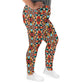 DMV 0210 Vintage Artsy All-Over Print Plus Size Leggings