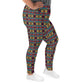 DMV 0091 Psy Artsy All-Over Print Plus Size Leggings