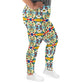 DMV 0102 Vintage Artsy All-Over Print Plus Size Leggings