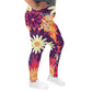 DMV 0097 Floral All-Over Print Plus Size Leggings