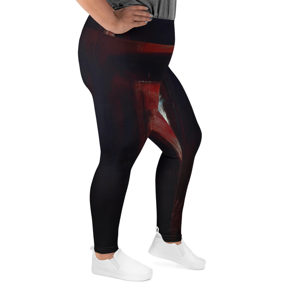 DMV 0092 Avant Garde All-Over Print Plus Size Leggings