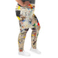 DMV 0100 Avant Garde All-Over Print Plus Size Leggings