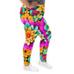 DMV 0250 Floral All-Over Print Plus Size Leggings