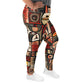 DMV 0107 Retro Art All-Over Print Plus Size Leggings