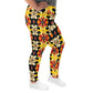 DMV 0215 Vintage Artsy All-Over Print Plus Size Leggings