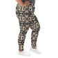 DMV 0133 Conceptual Artsy All-Over Print Plus Size Leggings