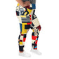 DMV 0141 Retro Art All-Over Print Plus Size Leggings