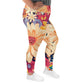 DMV 0137 Floral All-Over Print Plus Size Leggings