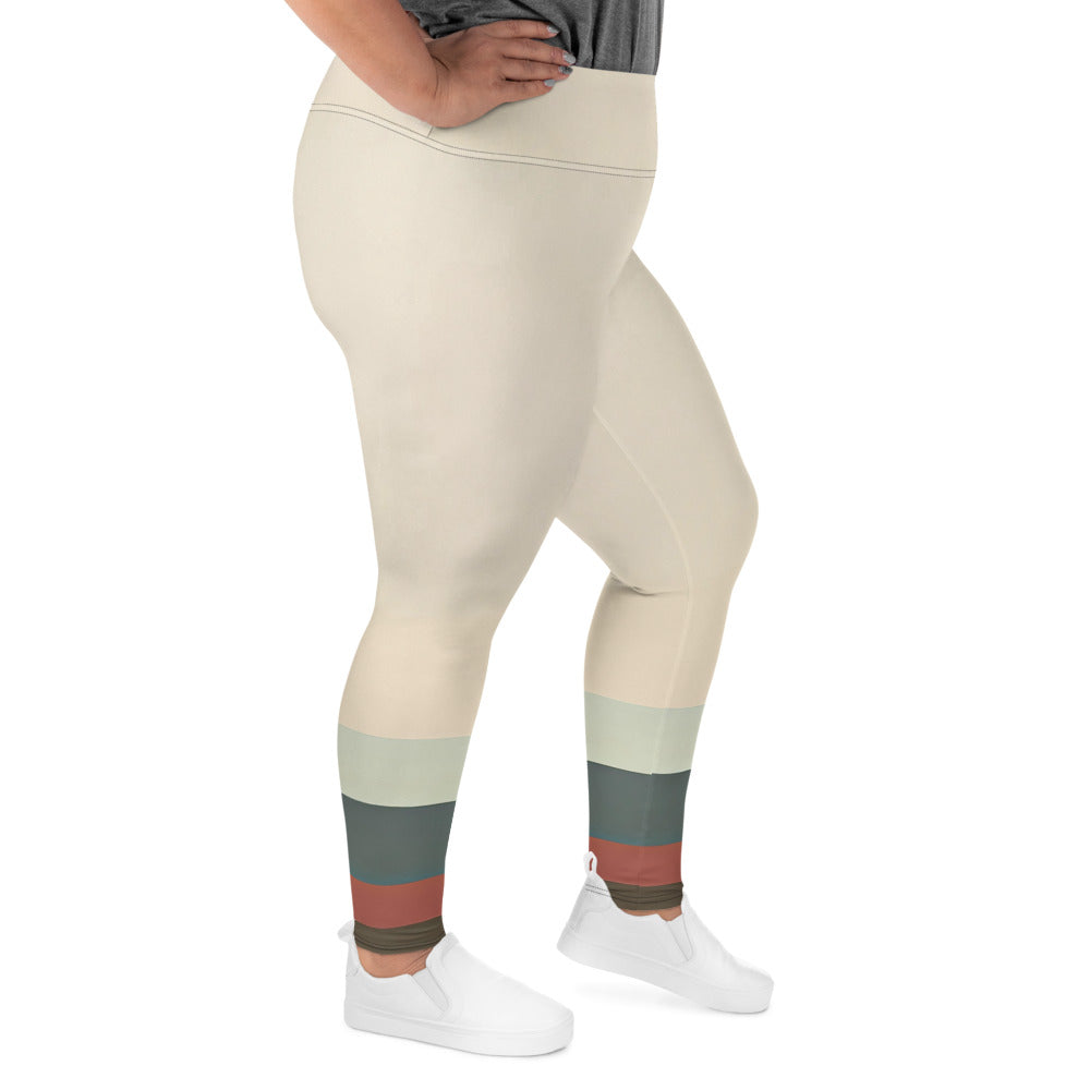 DMV 0403 Avant Garde All-Over Print Plus Size Leggings