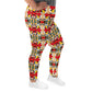 DMV 0203 Vintage Artsy All-Over Print Plus Size Leggings