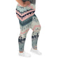 DMV 0306 Boho All-Over Print Plus Size Leggings