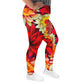 DMV 0419 Floral All-Over Print Plus Size Leggings