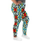 DMV 2107 Vintage Artsy All-Over Print Plus Size Leggings