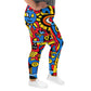 DMV 0714 Psy Art All-Over Print Plus Size Leggings