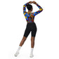 DMV 0235 Psy Art Recycled long-sleeve crop top