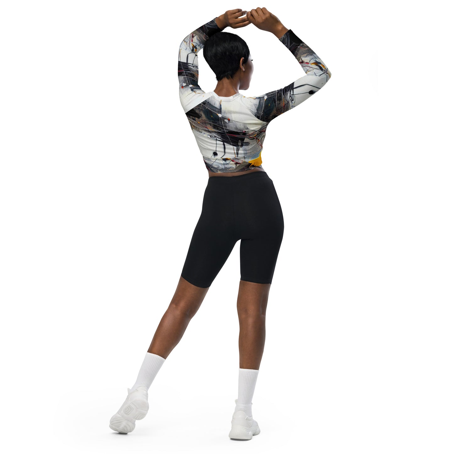 DMV 0126 Avant Garde Recycled long-sleeve crop top