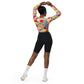 DMV 0106 Floral Recycled long-sleeve crop top