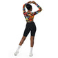 DMV 0150 Floral Recycled long-sleeve crop top