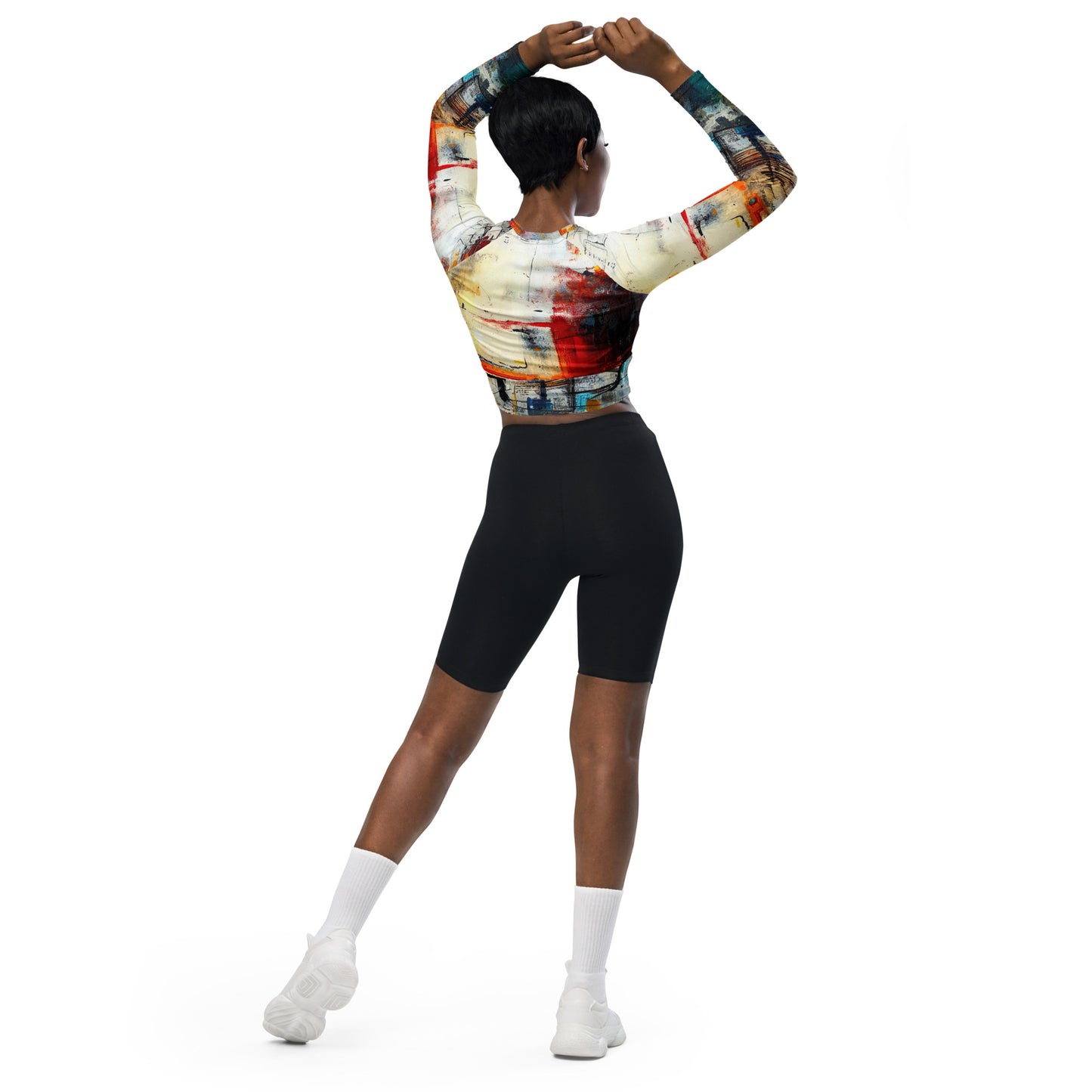 DMV 0263 Avant Garde Recycled long-sleeve crop top