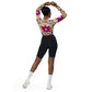 DMV 0307 Floral Recycled long-sleeve crop top