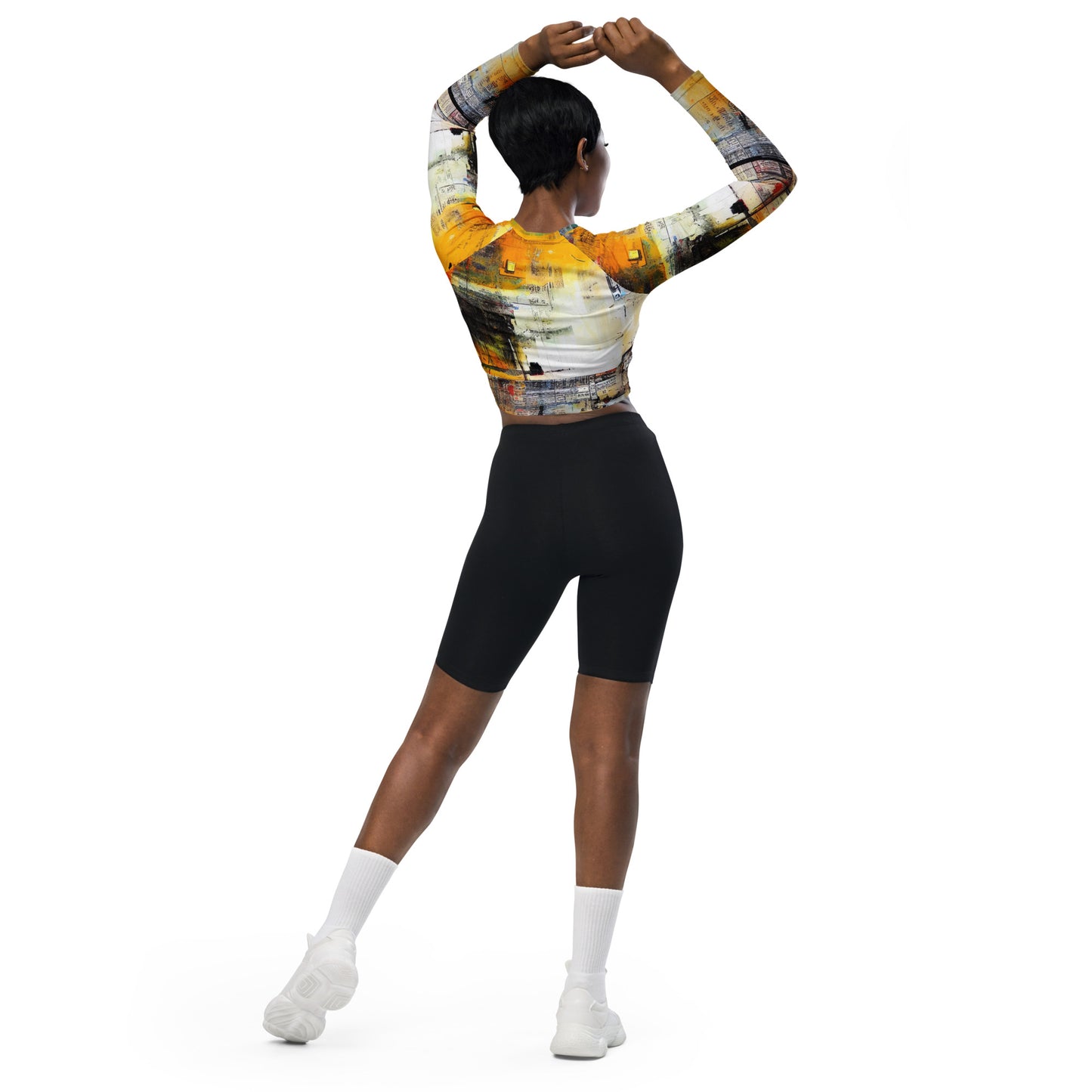 DMV 0189 Avant Garde Recycled long-sleeve crop top