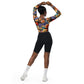 DMV 0302 Floral Recycled long-sleeve crop top