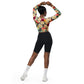 DMV 0260 Floral Recycled long-sleeve crop top