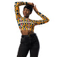 DMV 0236 Vintage Artsy Recycled long-sleeve crop top