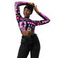 DMV 0026 Boho Recycled long-sleeve crop top