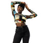 DMV 0008 Abstract Art Recycled long-sleeve crop top