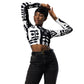 DMV 0009 Boho Recycled long-sleeve crop top