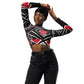 DMV 0090 Boho Recycled long-sleeve crop top