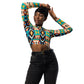 DMV 0111 Classic Boho Recycled long-sleeve crop top