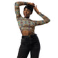 DMV 0213 Conceptual Artsy Recycled long-sleeve crop top