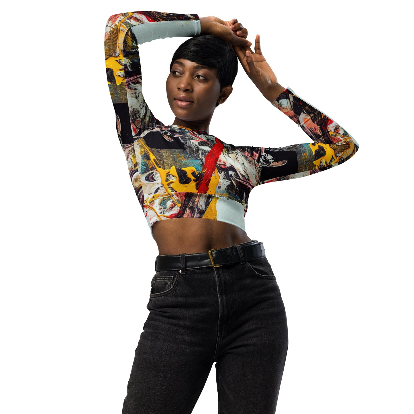 DMV 0272 Avant Garde Recycled long-sleeve crop top