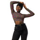 DMV 0270 Psy Artsy Recycled long-sleeve crop top