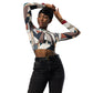 DMV 0264 Abstract Art Recycled long-sleeve crop top