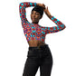 DMV 0094 Vintage Artsy Recycled long-sleeve crop top