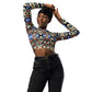 DMV 0221 Conceptual Artsy Recycled long-sleeve crop top