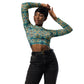 DMV 0254 Chic Boho Recycled long-sleeve crop top