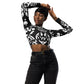 DMV 0140 Boho Recycled long-sleeve crop top