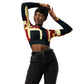 DMV 0205 Abstract Art Recycled long-sleeve crop top