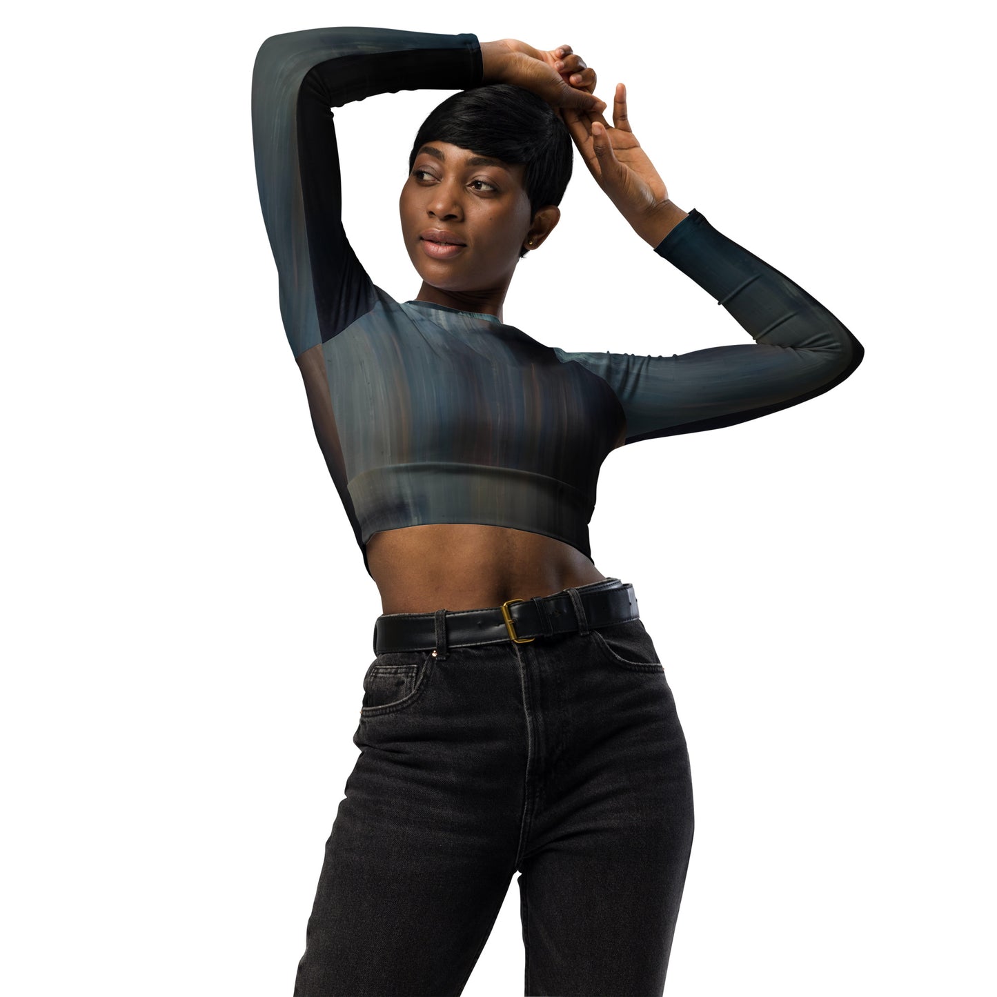 DMV 0173 Avant Garde Recycled long-sleeve crop top