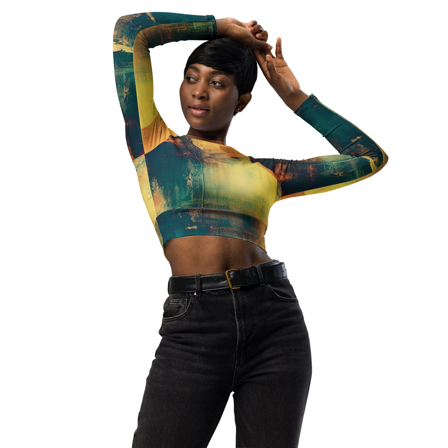 DMV 0169 Avant Garde Recycled long-sleeve crop top