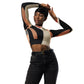 DMV 0278 Boho Recycled long-sleeve crop top