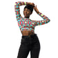 DMV 1399 Vintage Artsy Recycled long-sleeve crop top